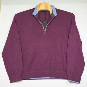 Greyson Sebosack 1/4 Zip Sweater Hawk 601 XXL Men's Pullover Maroon